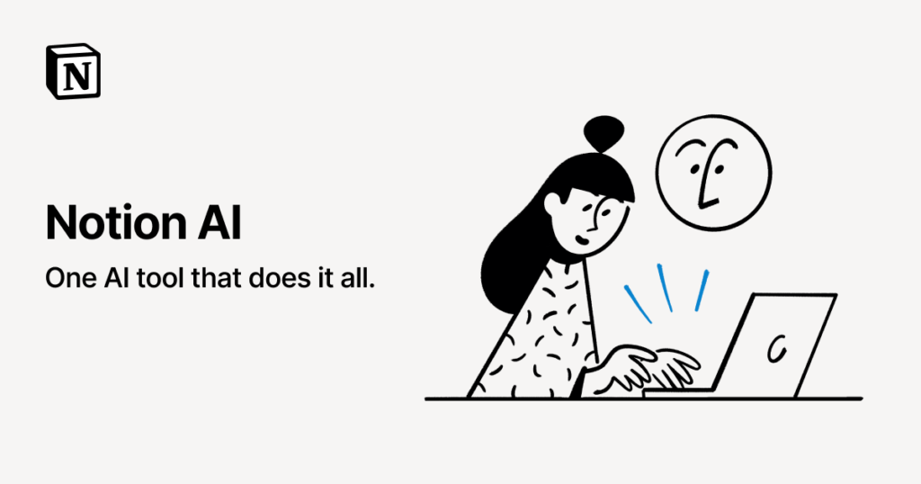 Notion AI workspace showing productivity tools and AI writing features in 2025