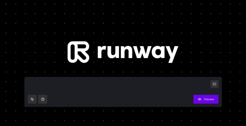 Runway ML AI video editor dashboard showing Gen-2 text-to-video creation in 2025.
