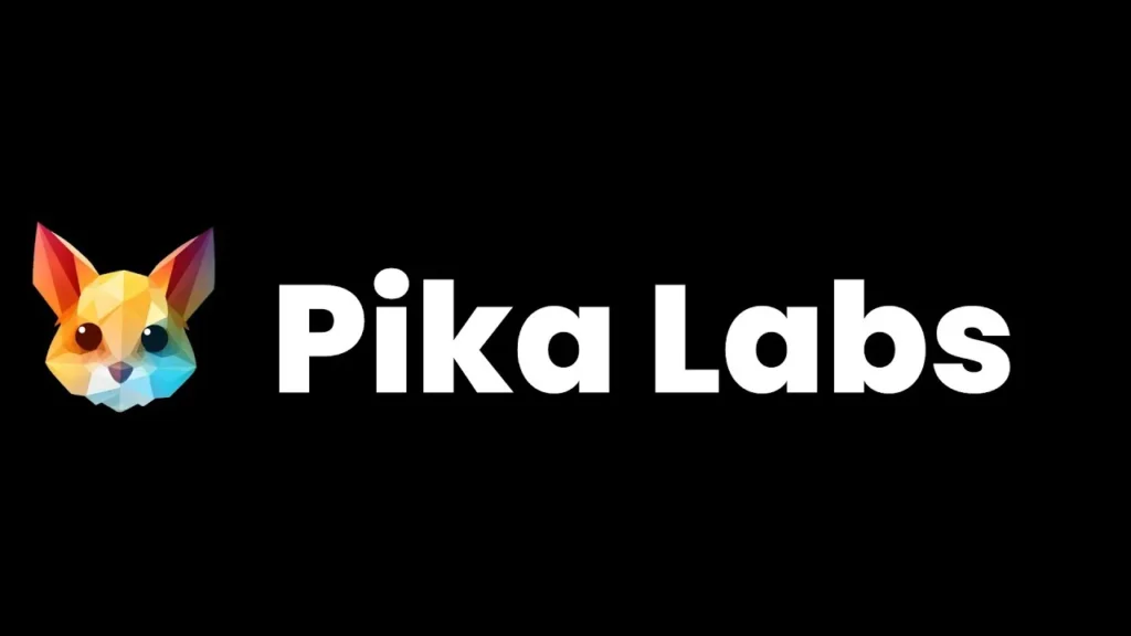 Pika Labs AI generating realistic cinematic video from a text prompt on a laptop screen