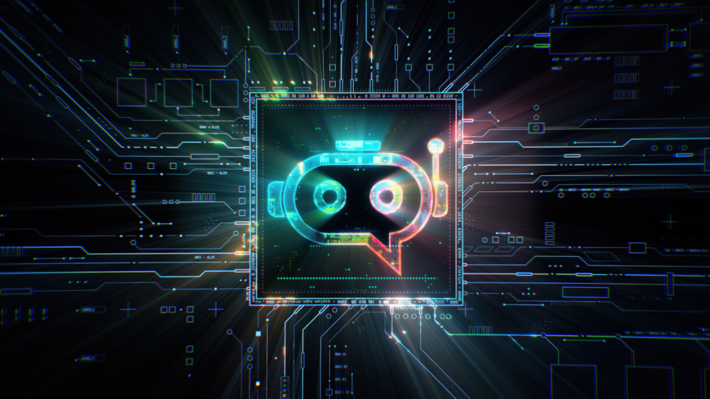 AI and digital privacy concept in the future